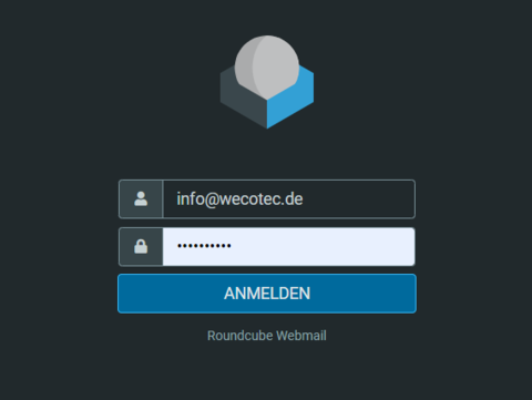 Loginmaske Webmail
